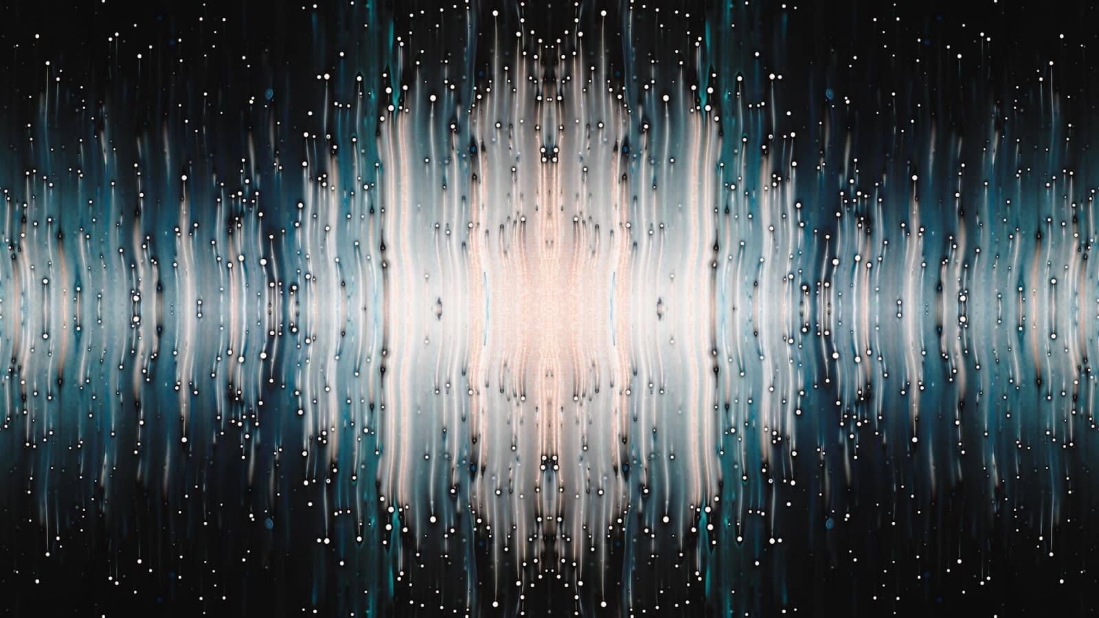Abstract soundwave frequency rhythm pattern visualizing sentence cadence in writing